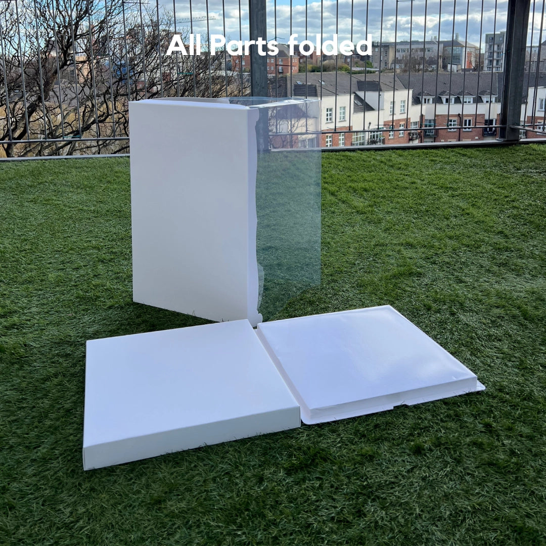 EXTRA TALL CRYSTAL CAKE BOXES - 12inches Base, 20inches Tall (PACKS of 10)