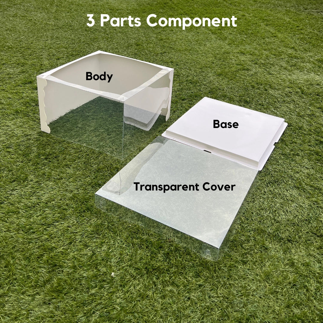 12 inch 180-degree panel cake boxes 