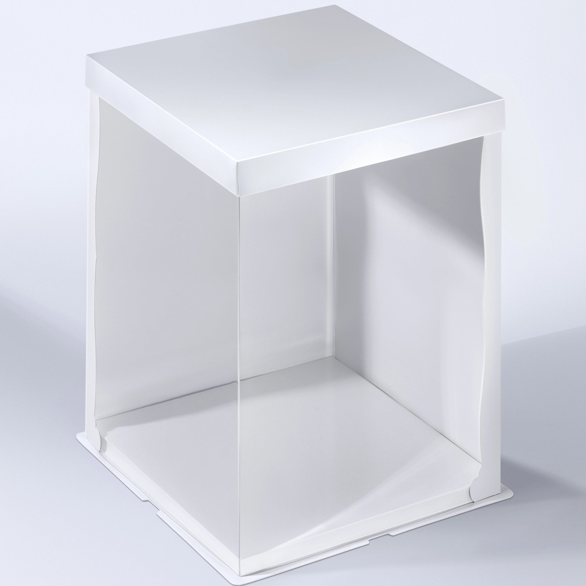 white 20 inches tall cake box