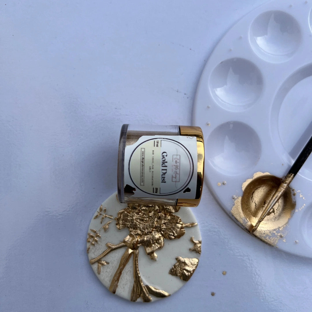 Extra-Bright Gold Dust: Professional Non-Toxic Decorative Cake Highlighter