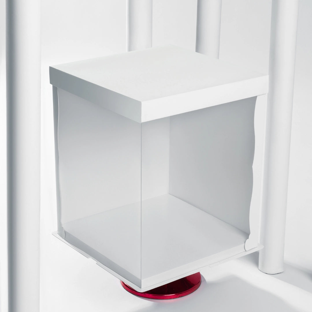 Clear 180-degree panoramic window 12inch 16inch tall cake box 